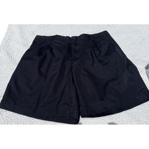 Boast USA Men Black Pleated Tennis Shorts Size 38 Polyester Preppy Golf Athletic
